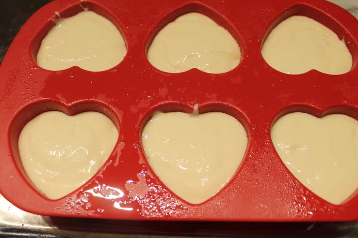 Pour cheesecake mixture into your molds and place mold into a roasting pan