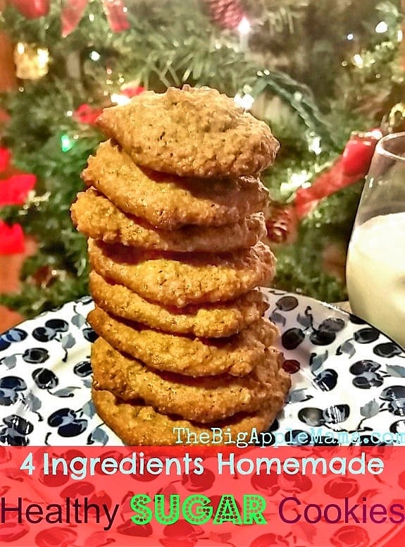 4 Ingredient Sugar Cookies to bake for Santa!