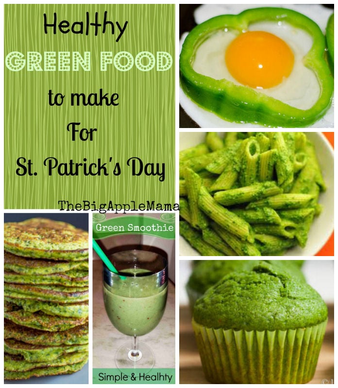 healthy green foods to make for st. patricks day
