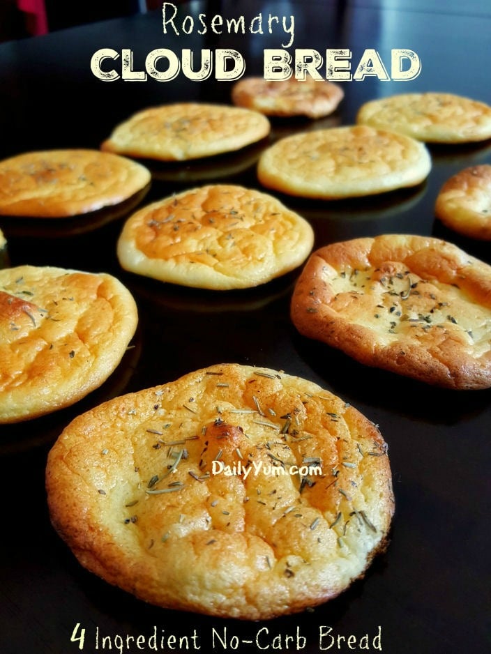Low Carb Keto Cloud Bread, 4 Ingredients