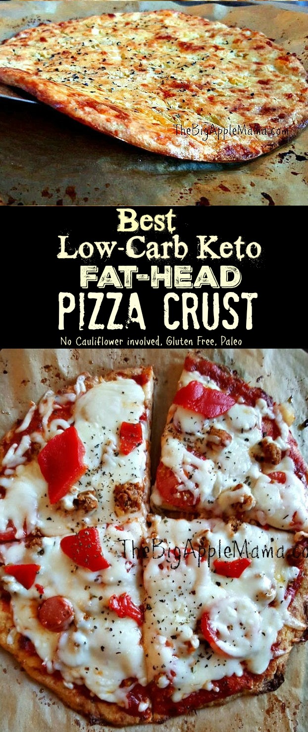 Best Low Carb, Keto Fathead dough pizza crust - No cauliflower involved