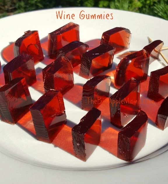home made red wine gummies