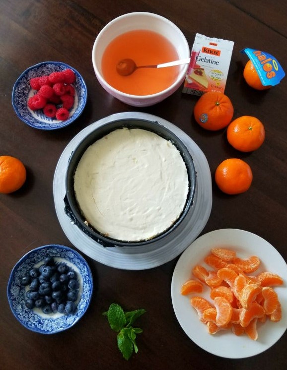 Ingredients for Clementine cheesecake
