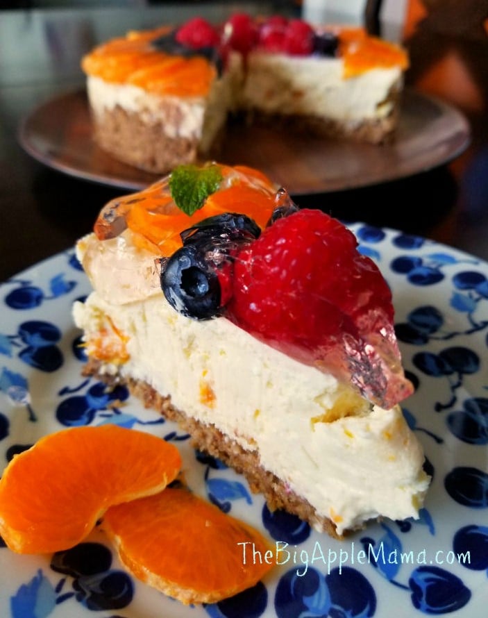 Low carb Mandarin Cheesecake