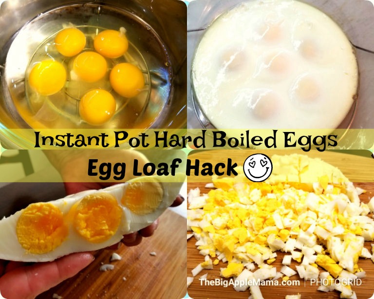 How to make easy hard boiled eggs in Instant Pot. Egg Loaf hack