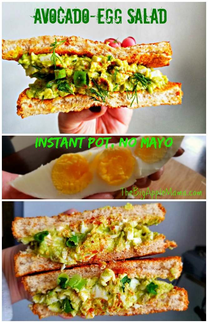 Instant Pot No Mayo Avocado Egg Salad