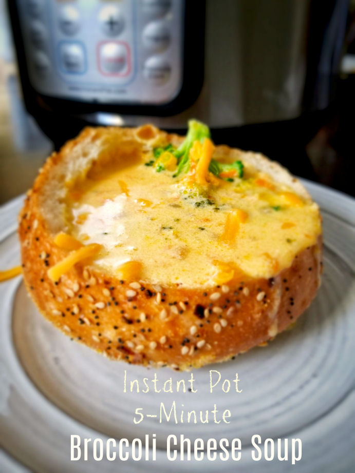 Instant pot 5 minute broccoli cheese soup