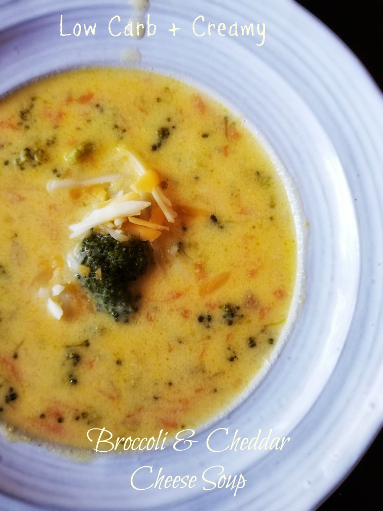 Low Carb Creamy Broccoli Cheddar Cheese Soup