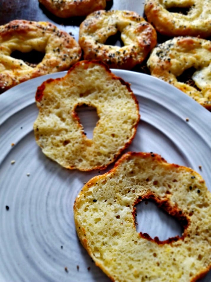 Best Keto Low Carb Bagels with everything seasoning