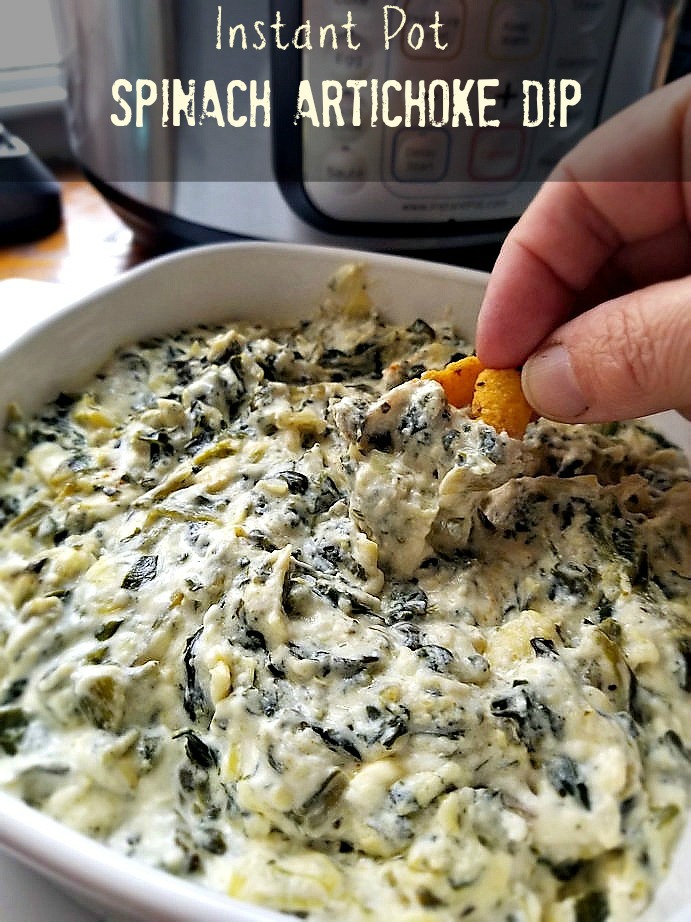 Instant Pot - 3 Minute Spinach Artichoke dip recipe