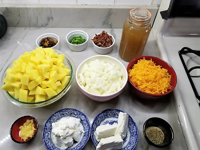 Ingredients for Instant pot potato soup