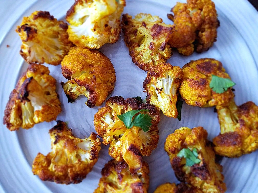 Turmeric Cumin Roasted Cauliflower