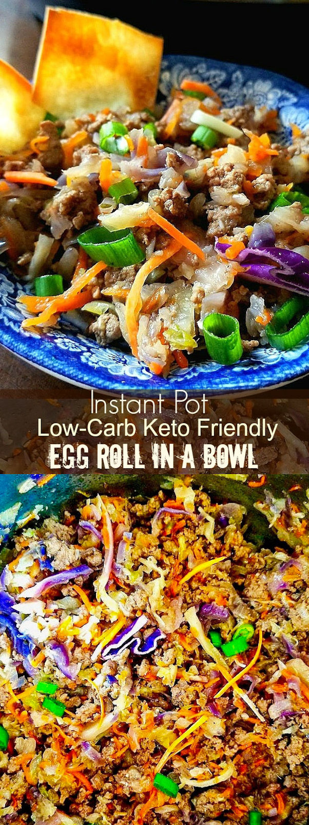 Instant Pot Low Carb Keto Friendly Egg Roll in a Bowl
