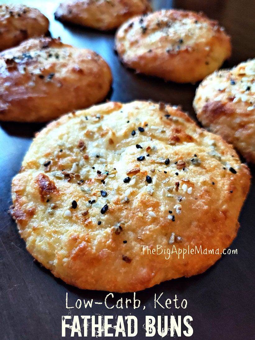 Best Keto Low Carb Bread buns made from Fathead dough