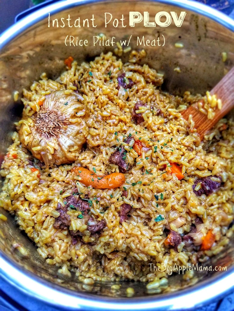 Instant Pot Plov (rice pilaf with meat)
