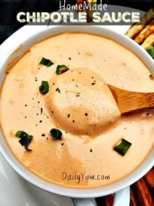 creamy Chipotle sauce