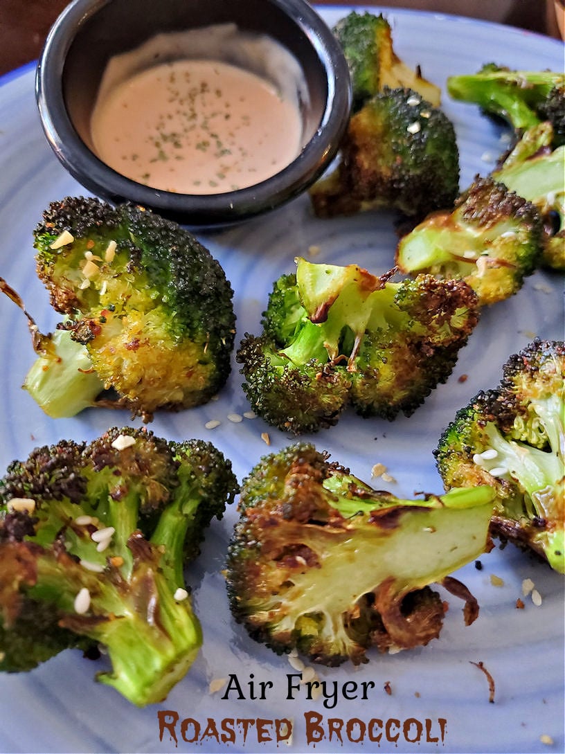 Air Fryer Roasted Broccoli recipe