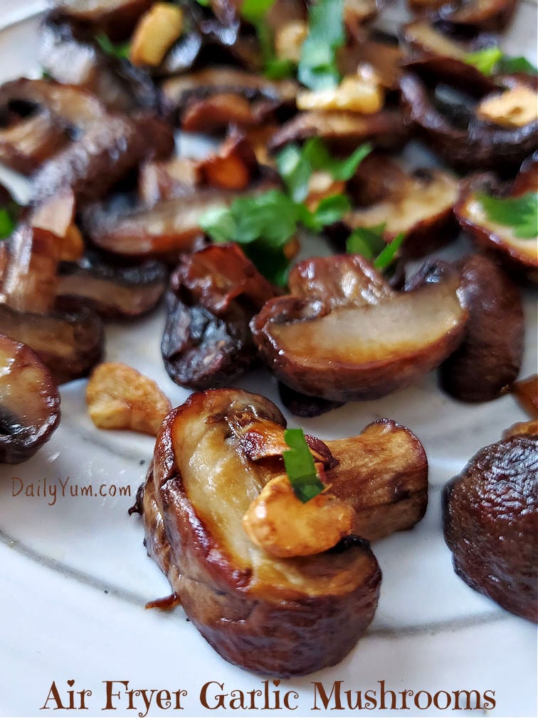Air Fryer Roasted Mushrooms