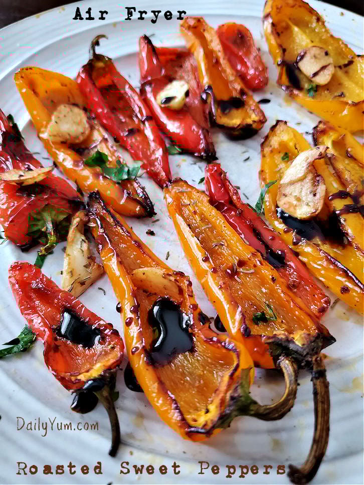 Air Fryer Roasted Sweet Mini Peppers