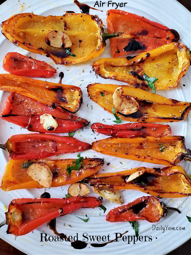Air Fryer Roasted Sweet Peppers