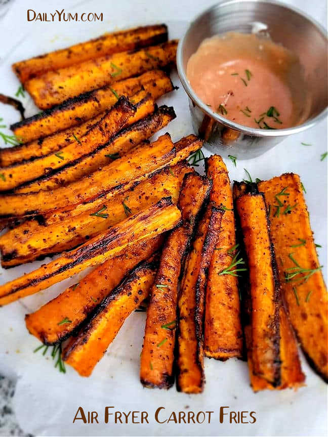 Air Fryer Roasted Carrot fries