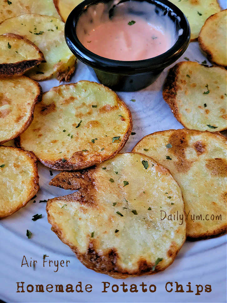 Air Fryer home made potato chips