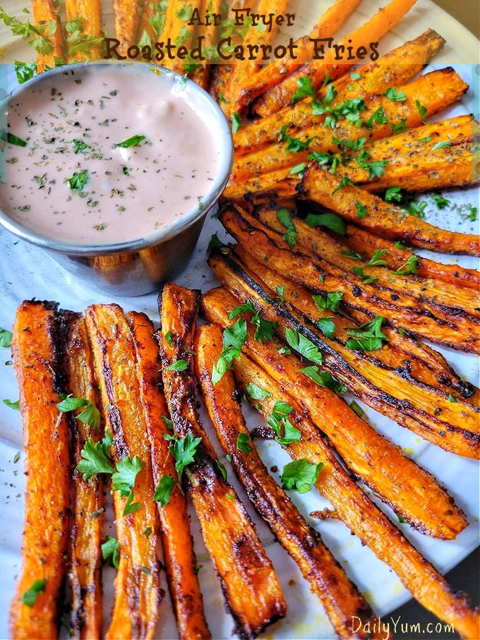 air fryer roasted carrots or carrot fries