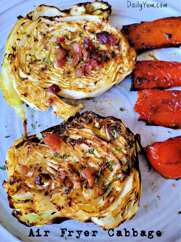 Air Fryer Cabbage steaks