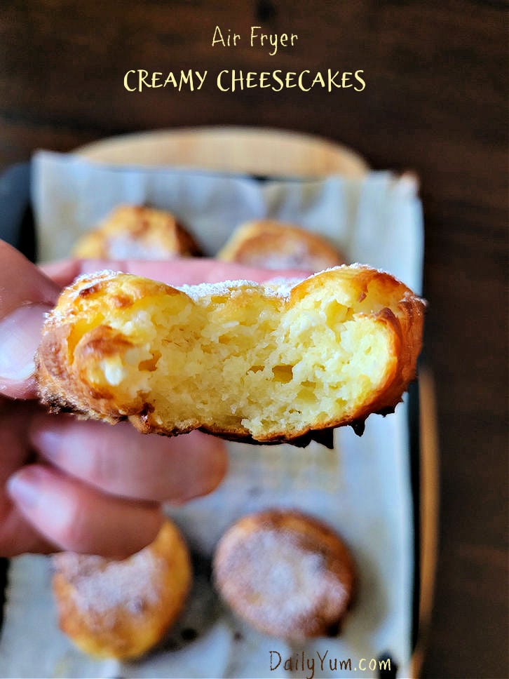 Creamy Cheesecakes made in the air fryer
