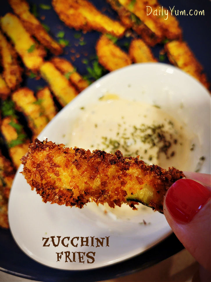 Garlic Parmesan Zucchini Fries, Air Fryer