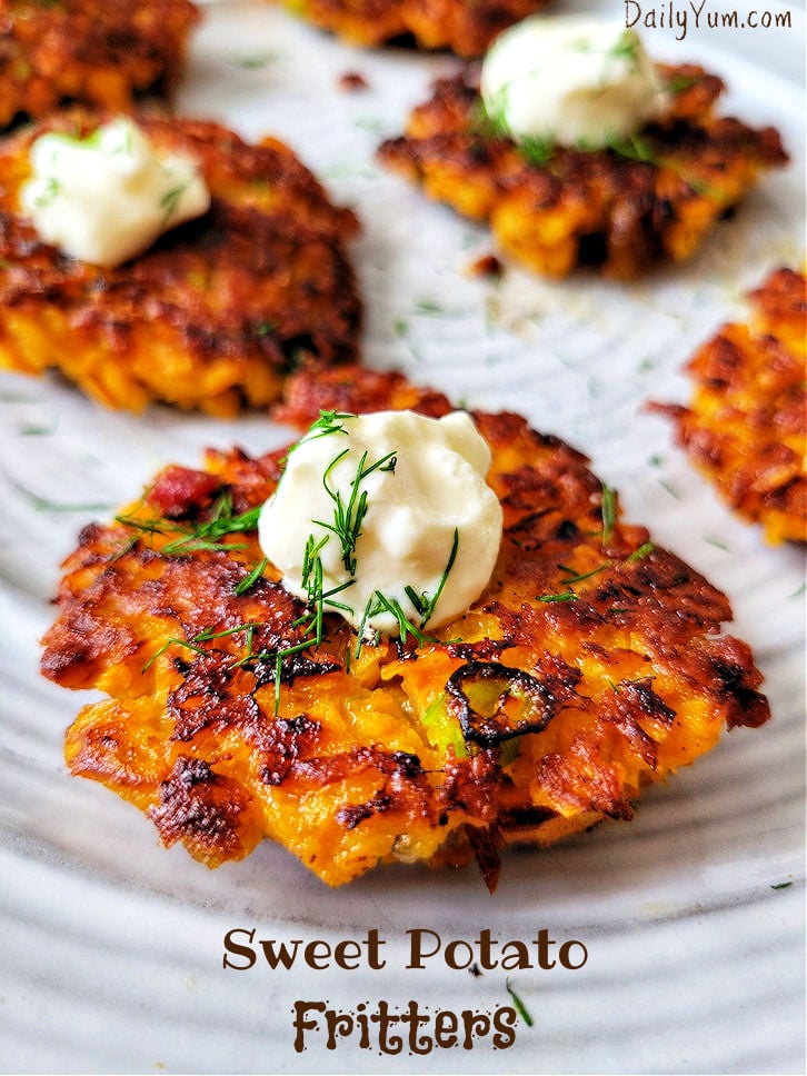 Sweet potato Fritters recipe