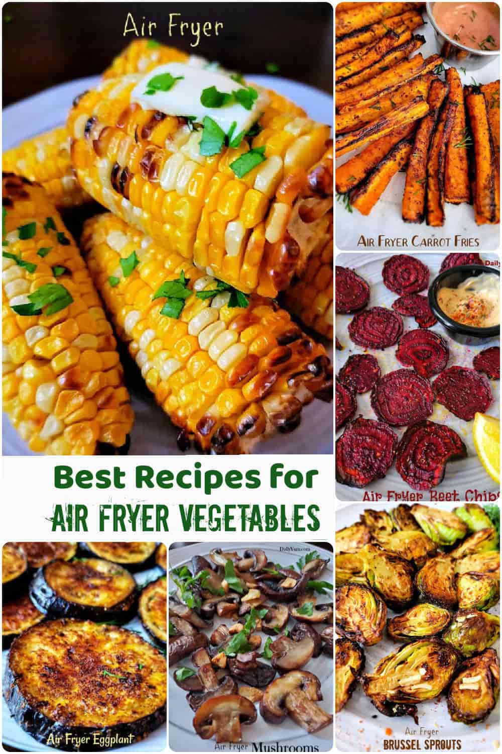 list of vegetable recipes for air fryer