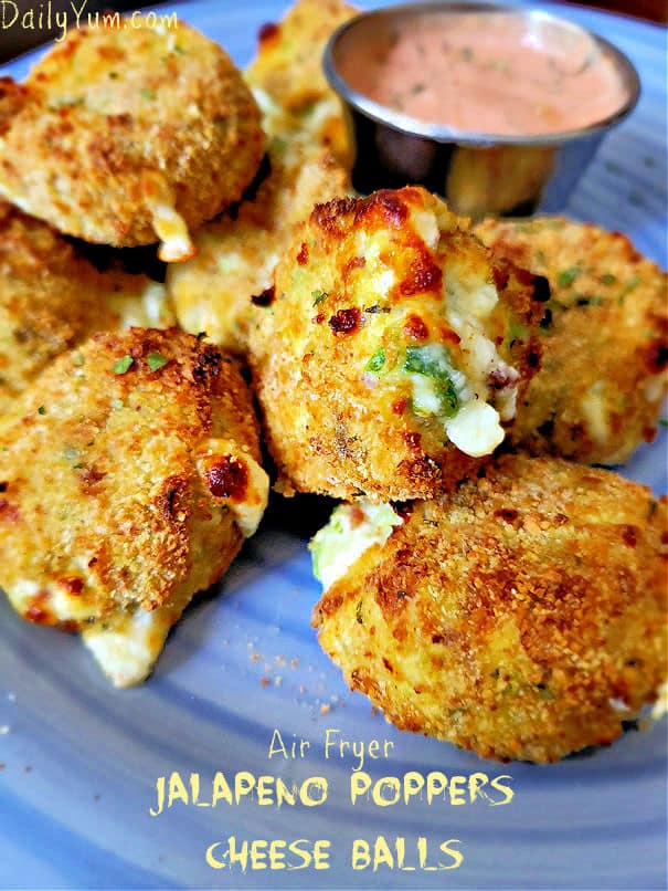 Air fryer Jalapeno poppers cheese balls