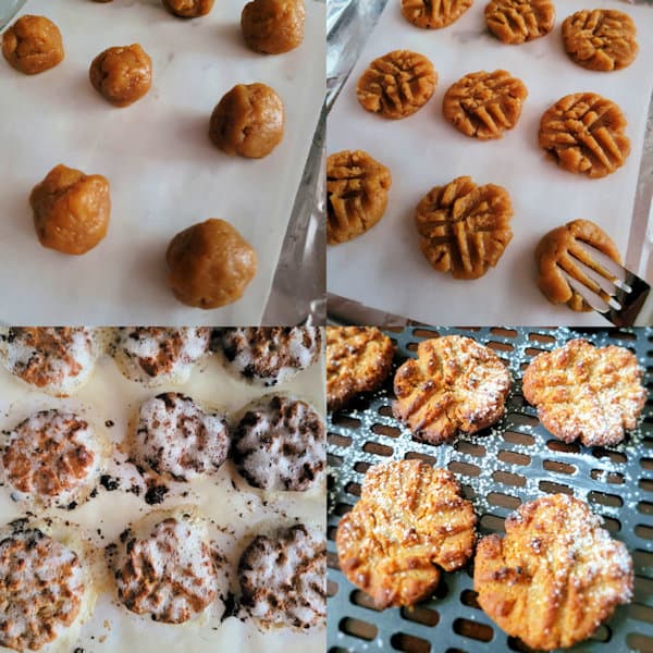 Directions to make peanut butter cooking in the air fryer