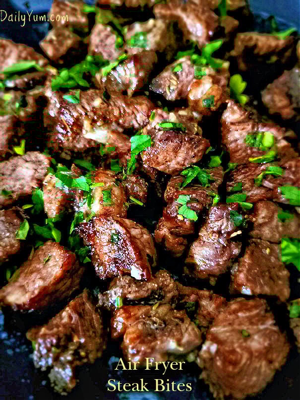 Air fryer steak bites