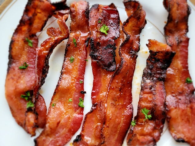 Crispy Air fryer Candied bacon Recipe