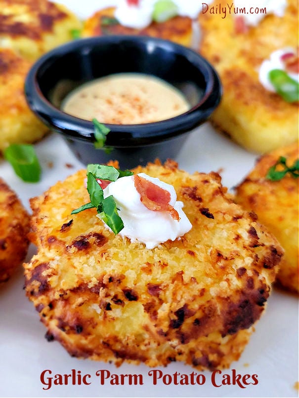 Crispy potato cakes in the air fryer