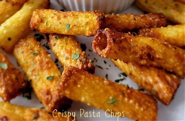 Tiktok viral pasta chips, air fryer recipe