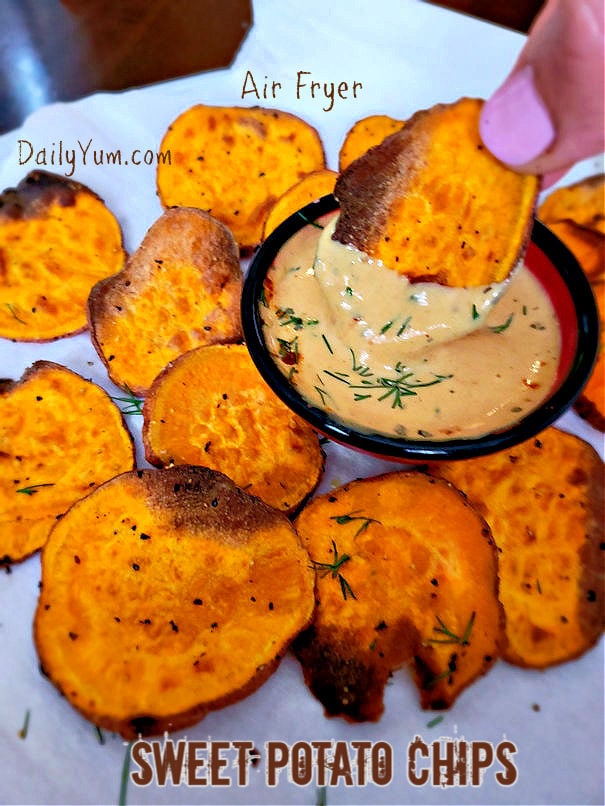 Air Fryer Sweet Potato Chips