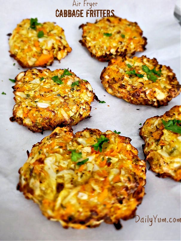 Air Fryer Cabbage Fritters