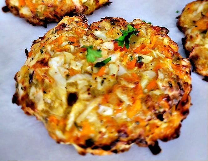 Air Fryer Cabbage fritters recipe