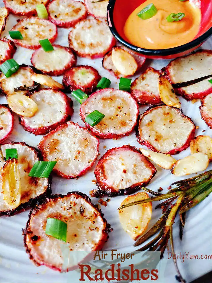 Air Fryer Roasted Radishes