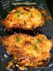 panko breaded crispy pork chops in air fryer