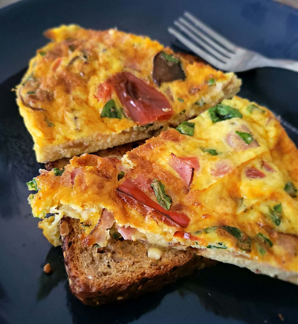 fluffy frittata, not overcooked