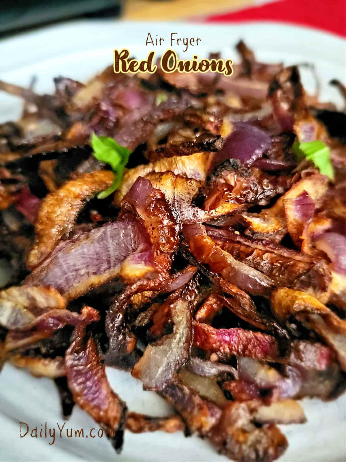 sauteed caramelized red onions