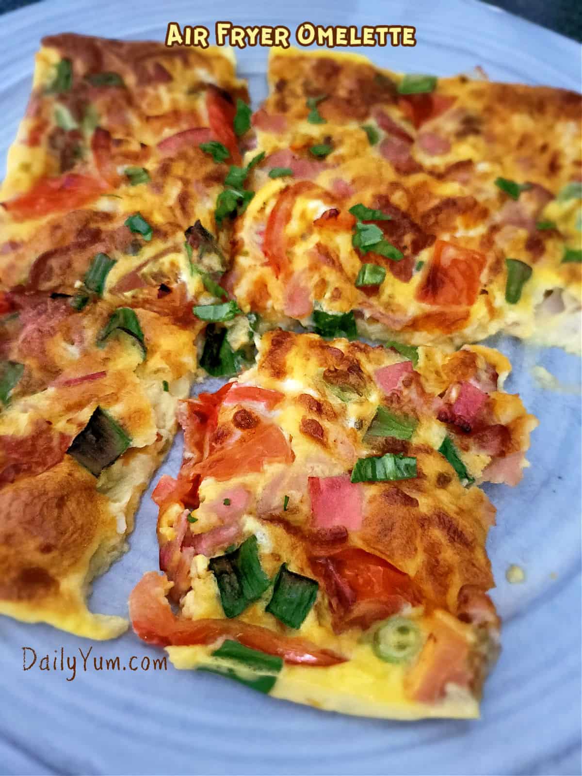 fluffy texture of the omelette