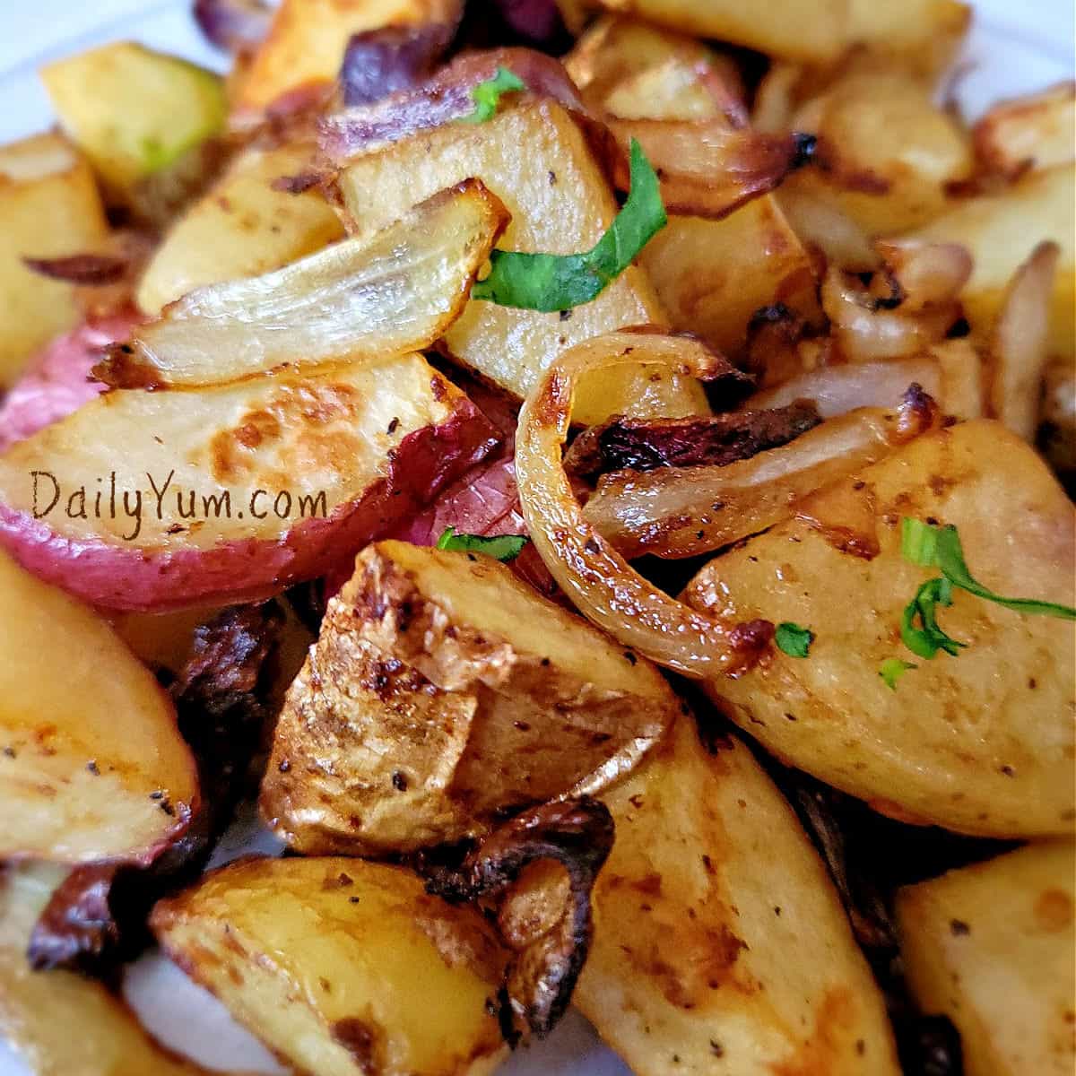 crispy and tender air-fried potatoes