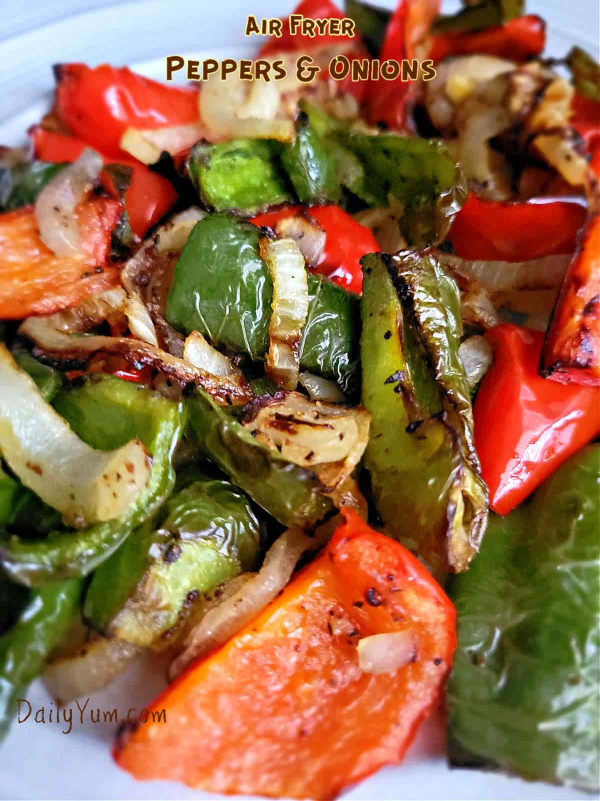 caramelized peppers and onions