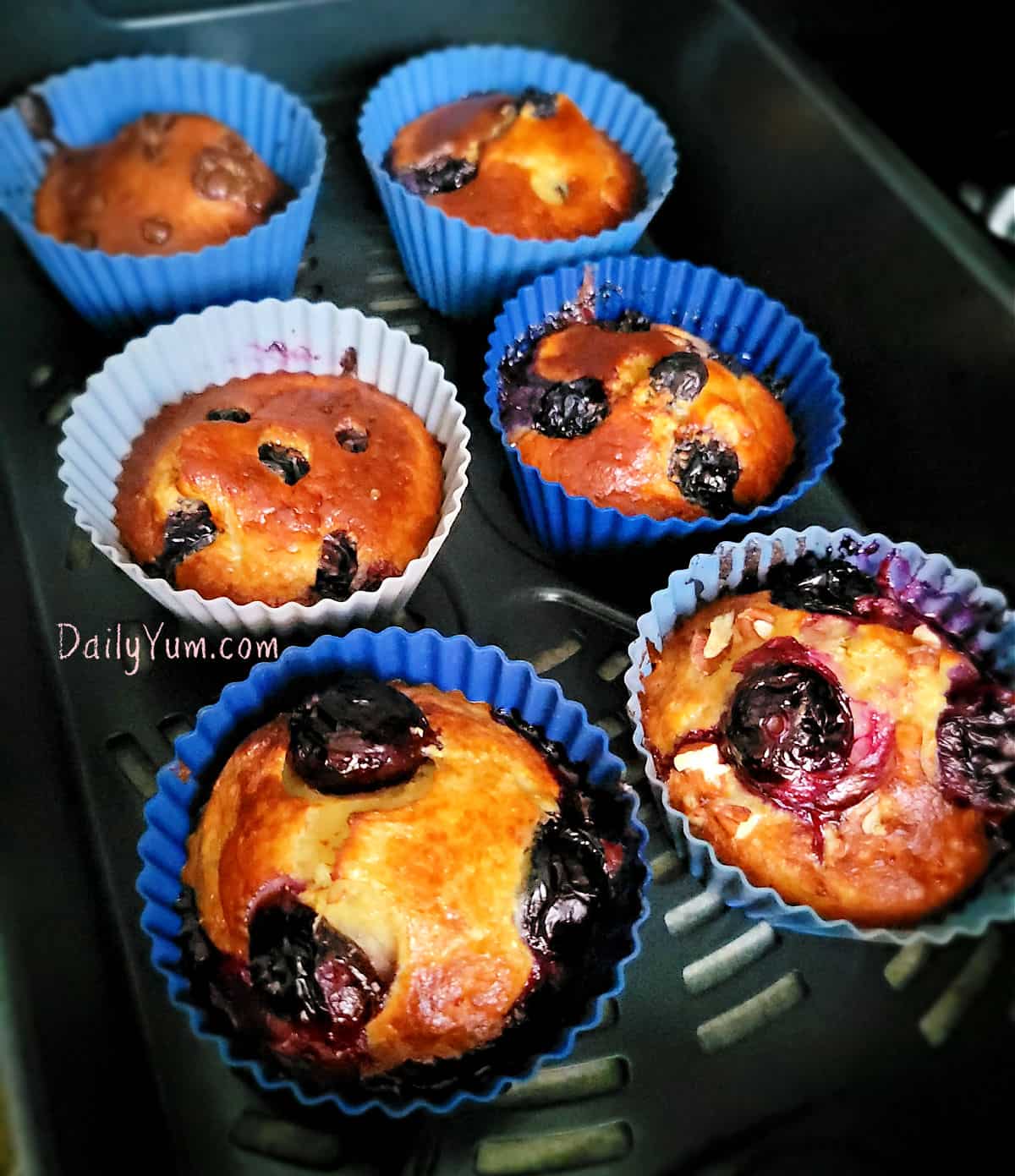 individual muffin cups in the air fryer