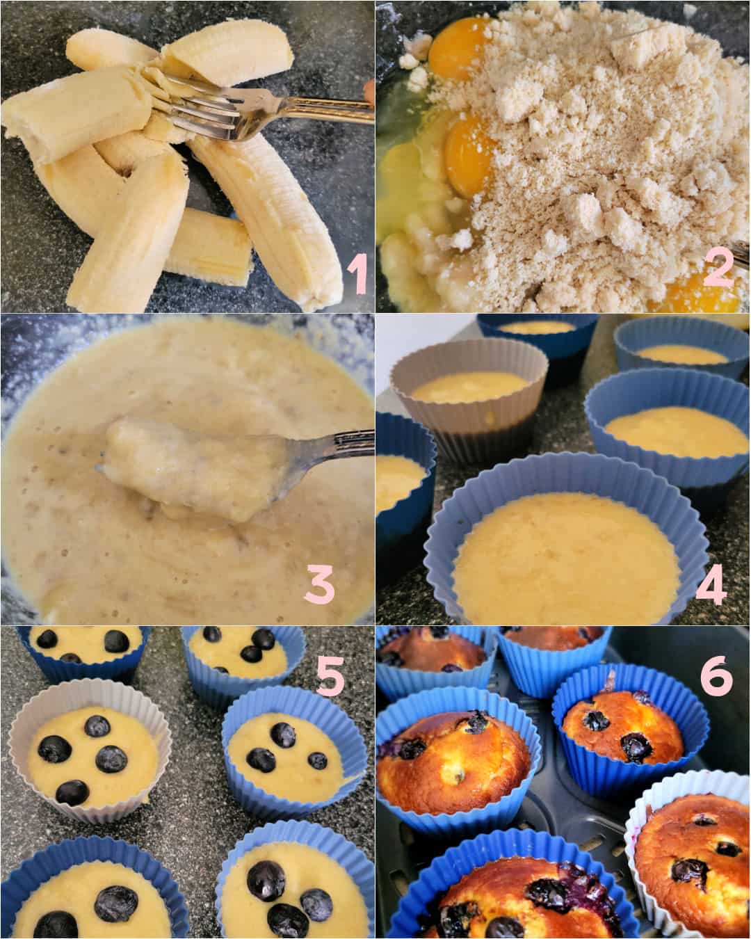 muffins in silicone cups